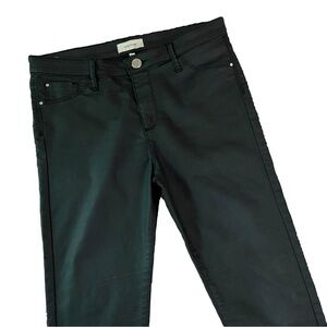 River Island Black Coated Skinny Mid Rise Jeans